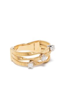 Marco Bicego bague en or 18ct pavée de diamants - Jaune