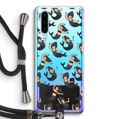 Zeemeermin: Huawei P30 Transparant Hoesje met koord