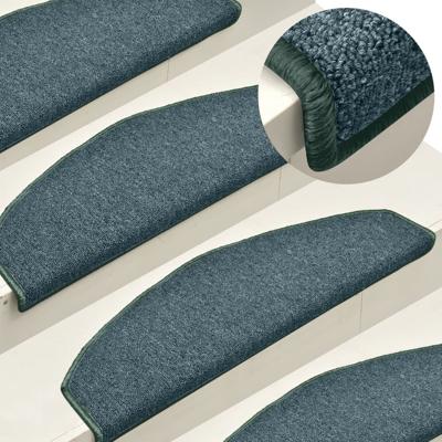 VidaXL Trapmatten 15 st 65x24x4 cm donkergroen halfrond groot