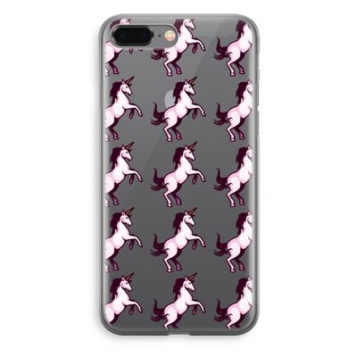Musketon Unicorn: iPhone 8 Plus Transparant Hoesje