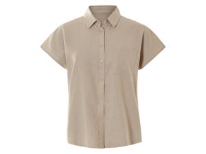 esmara Linnen dames blouse (Taupe, 40)