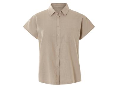 esmara Linnen dames blouse (Taupe, 42)