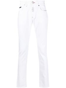 Philipp Plein jean droit Hexagon - Blanc