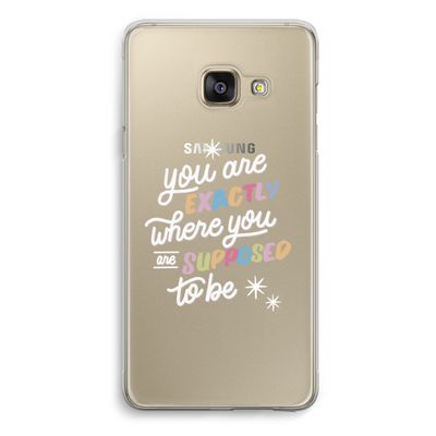 Right Place: Samsung Galaxy A3 (2016) Transparant Hoesje