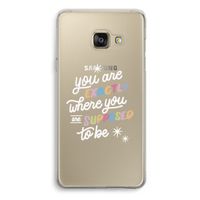 Right Place: Samsung Galaxy A3 (2016) Transparant Hoesje