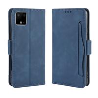 Voor Google pixel 4 XL portemonnee stijl huid voelen kalf patroon lederen draagtas met aparte kaartsleuf (blauw)