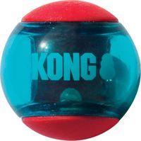 Kong squeezz action ball red mediu - Flamingo