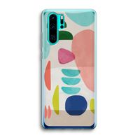 Bold Rounded Shapes: Huawei P30 Pro Transparant Hoesje