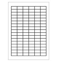 A4 etiketten 30 x 15 mm wit 100 vel Sorex
