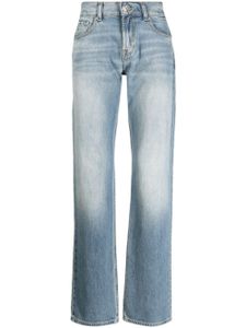 7 For All Mankind jean droit en coton mélangé - Bleu