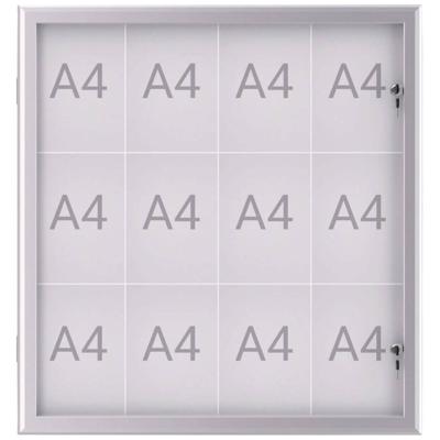 Maul Wissellijst MAULexcite Voor papierformaat: 12 x DIN A4 Tegen regen beschermde buitenruimte 6654208 Aluminium Zilver 1 stuk(s)