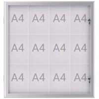 Maul Wissellijst MAULexcite Voor papierformaat: 12 x DIN A4 Tegen regen beschermde buitenruimte 6654208 Aluminium Zilver 1 stuk(s)
