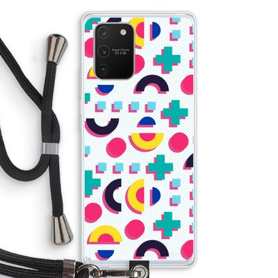 8-bit N°2: Samsung Galaxy S10 Lite Transparant Hoesje met koord