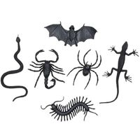 Griezelige enge halloween beestjes assortiment 6x stuks