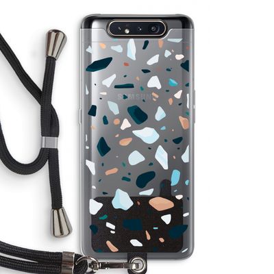 Terrazzo N°13: Samsung Galaxy A80 Transparant Hoesje met koord