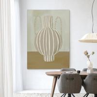 Urban Cotton Wandkleed 'Vivid Vase 04' 145 x 190cm in Frame - black