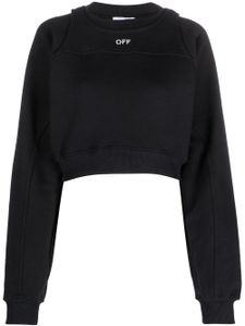 Off-White sweat crop à logo imprimé - Noir