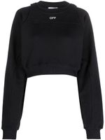 Off-White sweat crop à logo imprimé - Noir