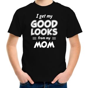 Good looks from my mom cadeau t-shirt zwart voor kinderen XL (158-164)  -