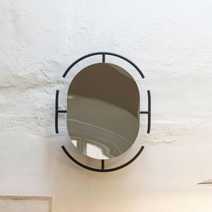 Zuiver Ovale Spiegel 'Emma' 70 x 56cm, kleur Zwart