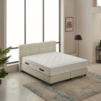 2-Persoons Boxspring Vida Teddystof Bouclé - Beige - Beige 160x200 cm - Pocketvering - Inclusief Topper - Dekbed-Discounter.nl 2-Persoons Boxspring Vida Teddystof Bouclé - Beige - Beige 160x200 cm - Pocketvering - Inclusief Topper - Dekbed-Discounter.nl