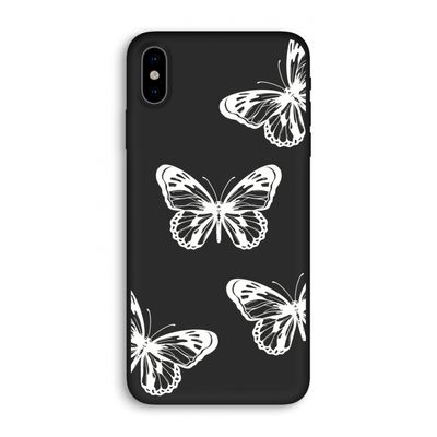 White butterfly: iPhone X Biologisch afbreekbaar hoesje