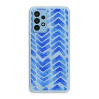 Blauwe pijlen: Samsung Galaxy A52 Transparant Hoesje