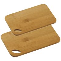 Bamboe houten snijplanken voordeel set in 2 verschillende formaten - Snijplanken - thumbnail
