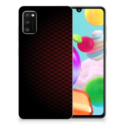 Samsung Galaxy A41 | TPU bumper | Geruit Rood