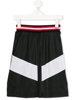 Givenchy Kids pleated mesh skirt - Noir