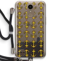 Musketon Anchor: LG K10 (2017) Transparant Hoesje met koord