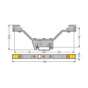 WAGO 790-311 Verzamelrailhouder 10 stuk(s)