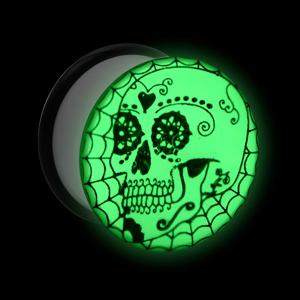 "Glow in the Dark" Single Flared Plug Acryl Tunnels & Plugs