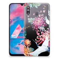 Samsung Galaxy M30 | TPU Hoesje | Bird Flowers Samsung Galaxy M30 | TPU Hoesje | Bird Flowers