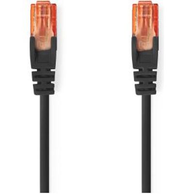 Nedis CCGL85200BK50 CAT6-kabel RJ45 Male RJ4 netwerkkabel Zwart 5 m U/UTP (UTP)