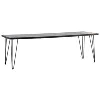 Giga Meubel - Eettafel Zwart - Visgraat - 160cm - Eettafel Max - thumbnail