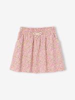 Meisjesrok met print lichtroze