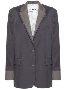 REMAIN blazer oversize à simple boutonnage - Gris