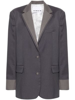 REMAIN blazer oversize à simple boutonnage - Gris