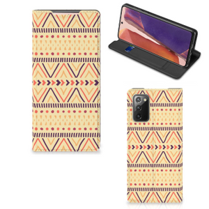 Samsung Galaxy Note20 Hoesje met Magneet Aztec Yellow