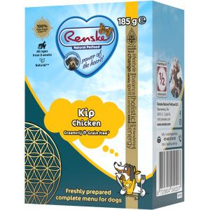 Renske Graanvrij vers bereid kip natvoer hond (tetrapak) 24 x 375 g