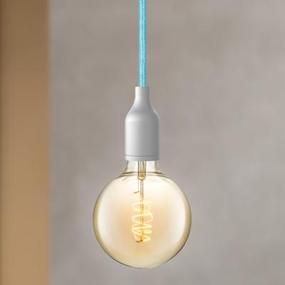 DIY FABRIC CABLE BABYBLAUW PER METER 2X0.75mm