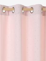 Dimbaar eyelet gordijn met sterrenprint roze met sterrenprint - thumbnail