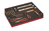 Bahco Foaminlay Fit&Go 3/3 met tangen, slaggereedschap, snijgereedschap - 15-delig - FF1A185