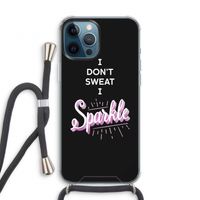 Sparkle quote: iPhone 12 Pro Transparant Hoesje met koord