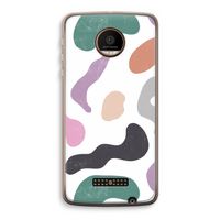 Memphis Shapes: Motorola Moto Z Force Transparant Hoesje