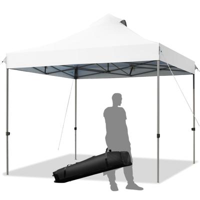 3 x 3 m Paviljoen Vouwpaviljoen Waterdicht Winterbestendig UV-Bescherming 50+ in Hoogte Verstelbaar Tuinpaviljoen voor Tuin Feest Wit