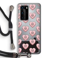 Chicks before dicks: Huawei P40 Pro Transparant Hoesje met koord
