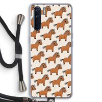 Pony: Oppo A91 Transparant Hoesje met koord
