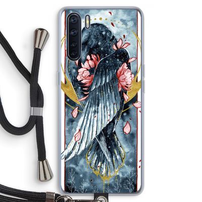 Golden Raven: Oppo A91 Transparant Hoesje met koord